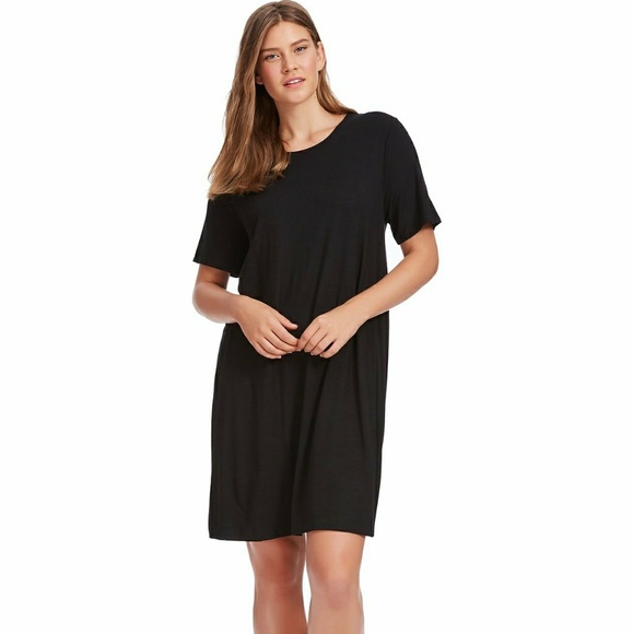 short black swing dress